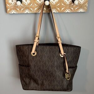 Michael Kors Dark Brown Signature Tote